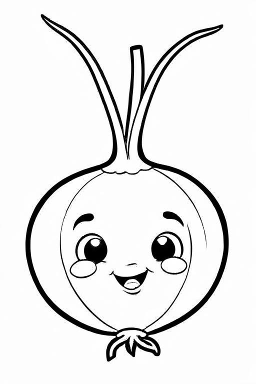 Turnip Coloring Page 16 for Kids