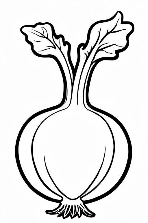 Turnip Coloring Page 17 for Kids