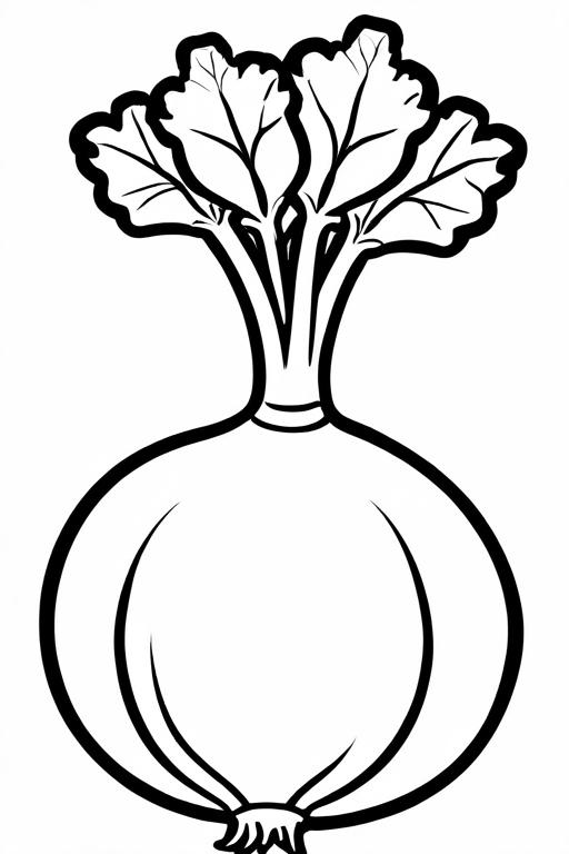 Turnip Coloring Page 18 for Kids