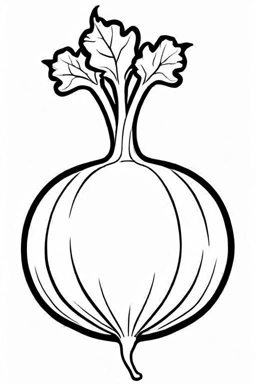 Turnip Coloring Page 20 for Kids