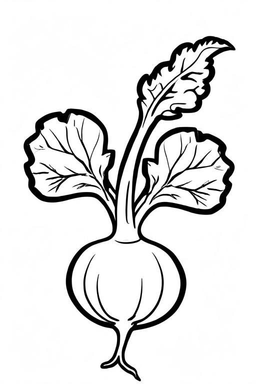 Turnip Coloring Page 21 for Kids