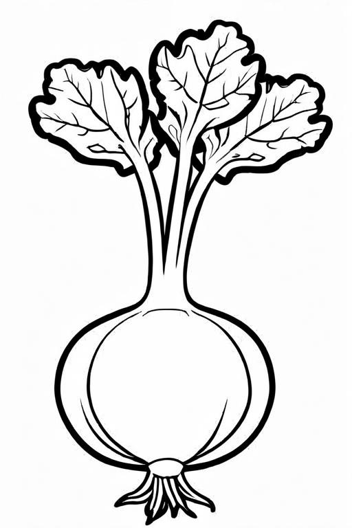 Turnip Coloring Page 22 for Kids