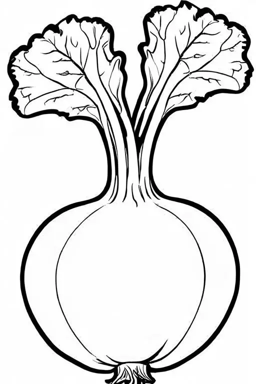 Turnip Coloring Page 23 for Kids