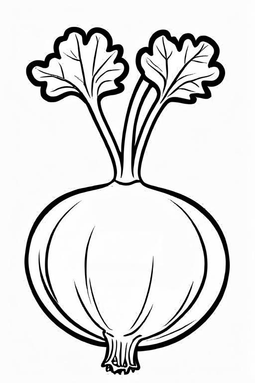 Turnip Coloring Page 26 for Kids