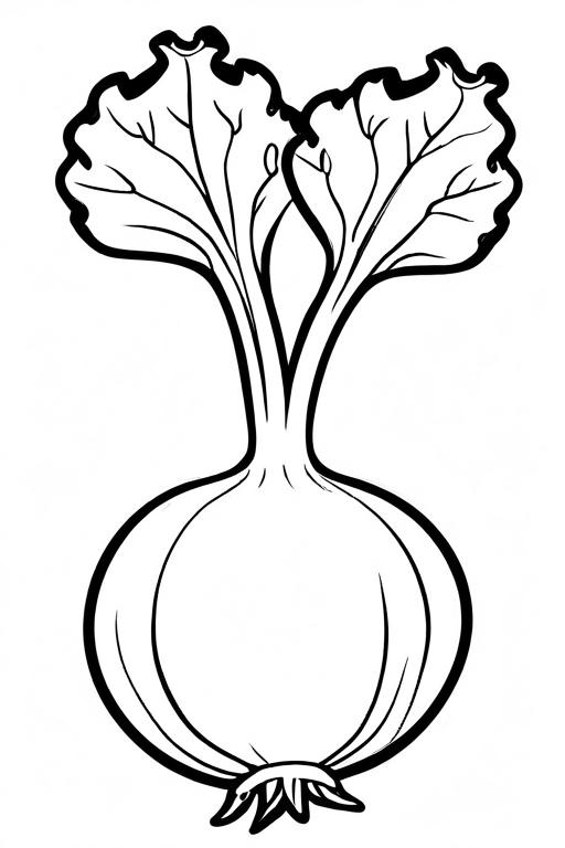 Turnip Coloring Page 27 for Kids