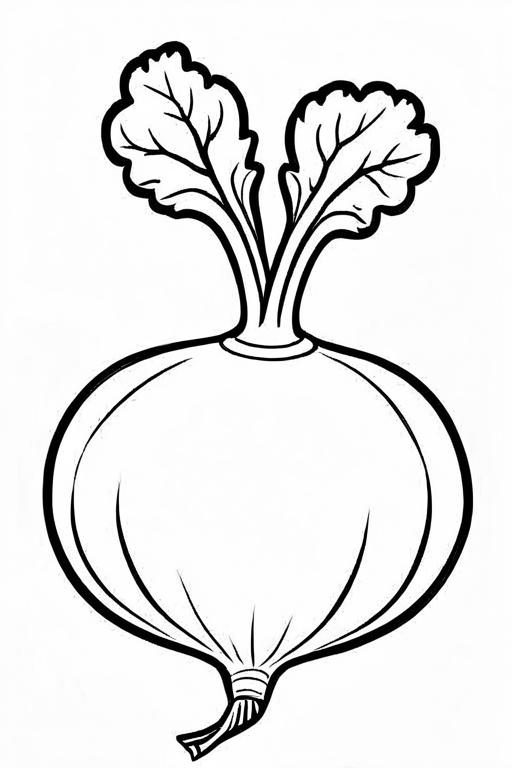 Turnip Coloring Page 30 for Kids