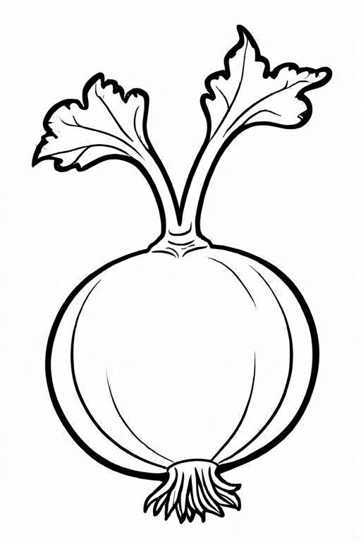 Turnip Coloring Page 31 for Kids