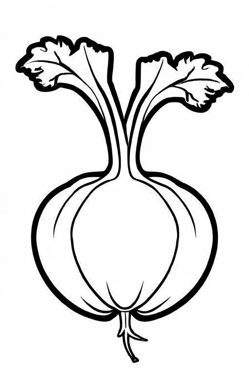 Turnip Coloring Page 37 for Kids