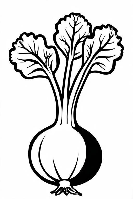 Turnip Coloring Page 42 for Kids