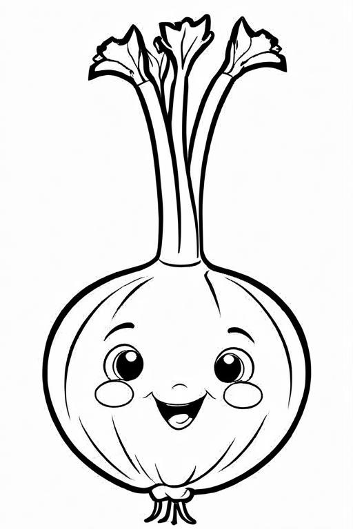 Turnip Coloring Page 5 for Kids