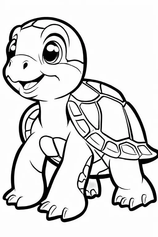 Turtle Coloring Page 11 for Kids