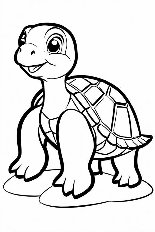 Turtle Coloring Page 15 for Kids