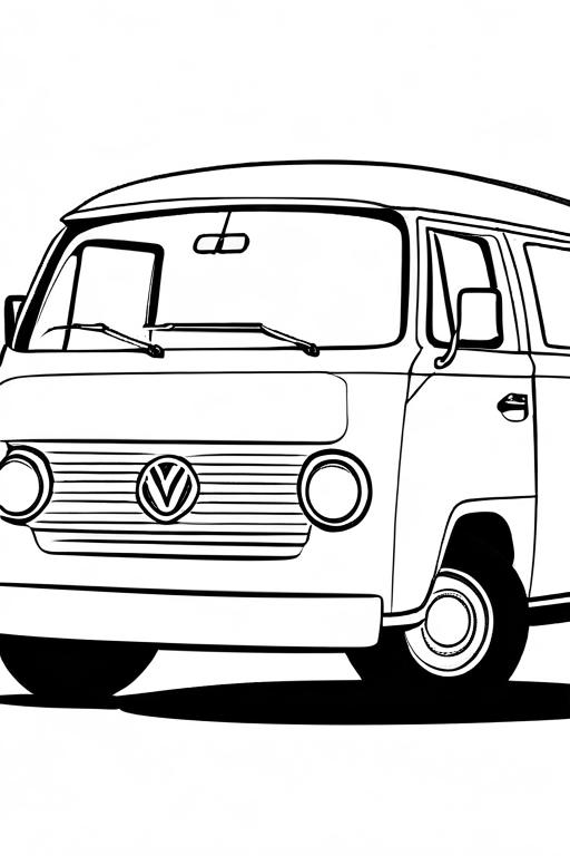 Van Coloring Page 21 for Kids