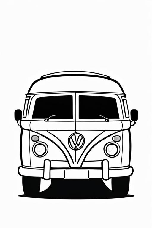 Van Coloring Page 25 for Kids