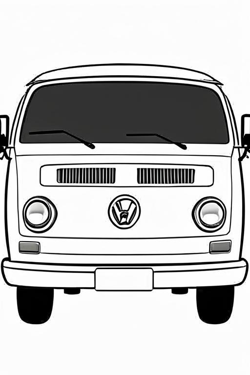 Van Coloring Page 31 for Kids