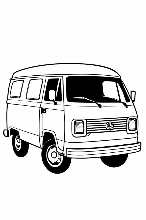 Van Coloring Page 36 for Kids