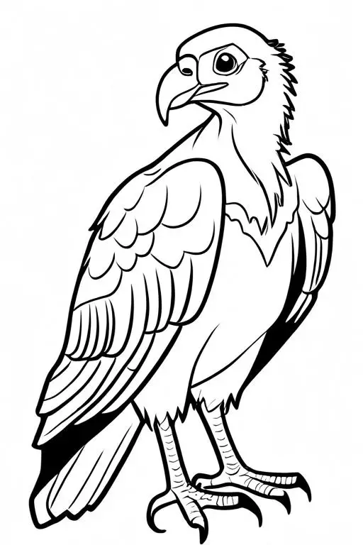 Vulture Coloring Page 10 for Kids