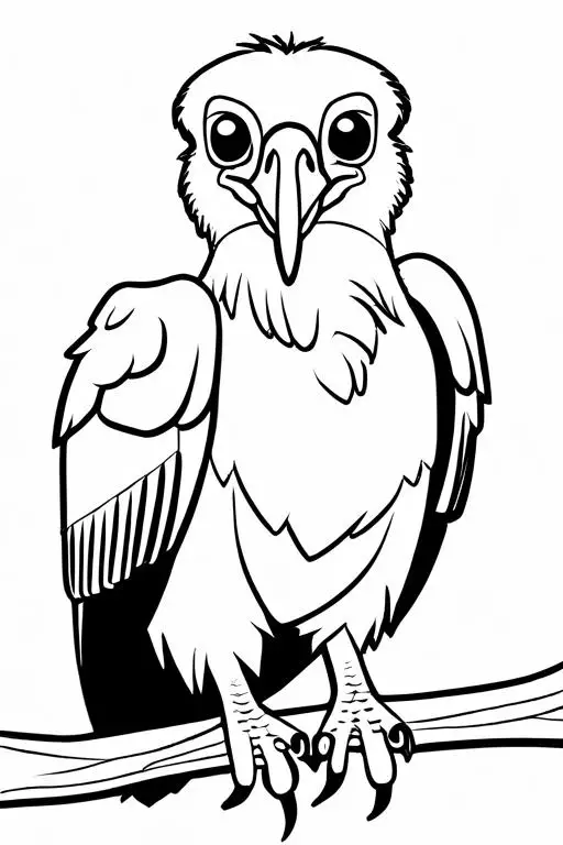 Vulture Coloring Page 10 for Kids