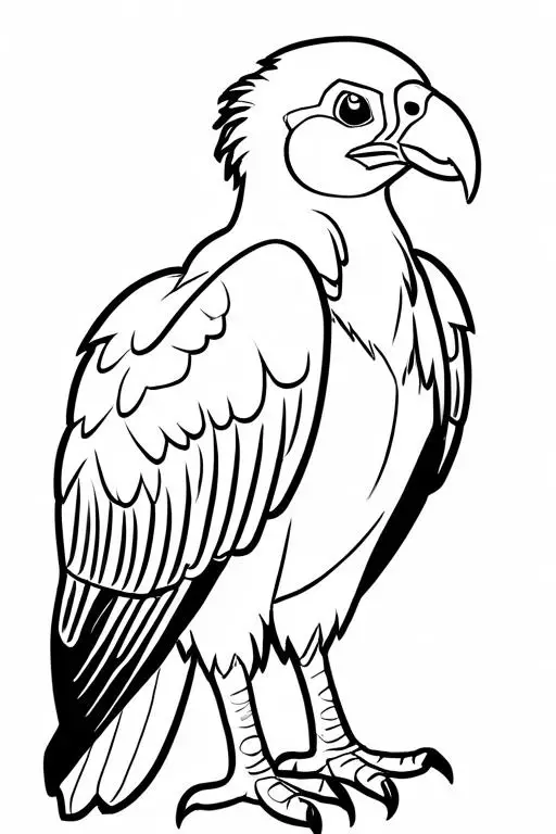 Vulture Coloring Page 11 for Kids