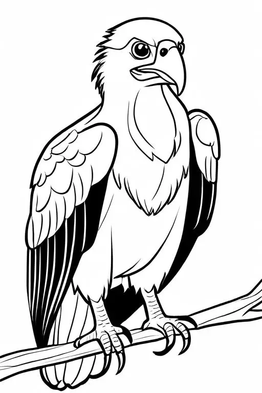 Vulture Coloring Page 12 for Kids