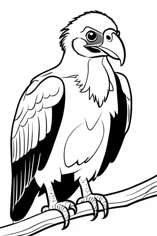 Vulture Coloring Page 16 for Kids