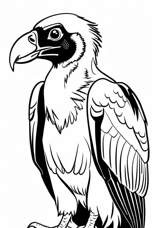 Vulture Coloring Page 17 for Kids