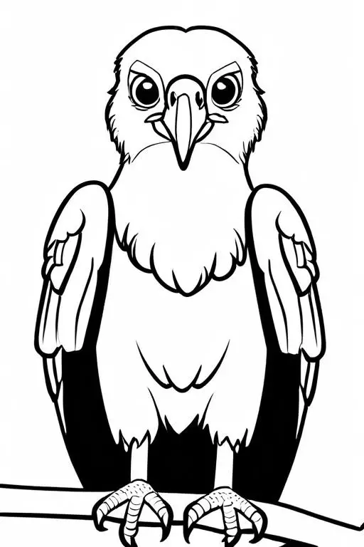 Vulture Coloring Page 18 for Kids