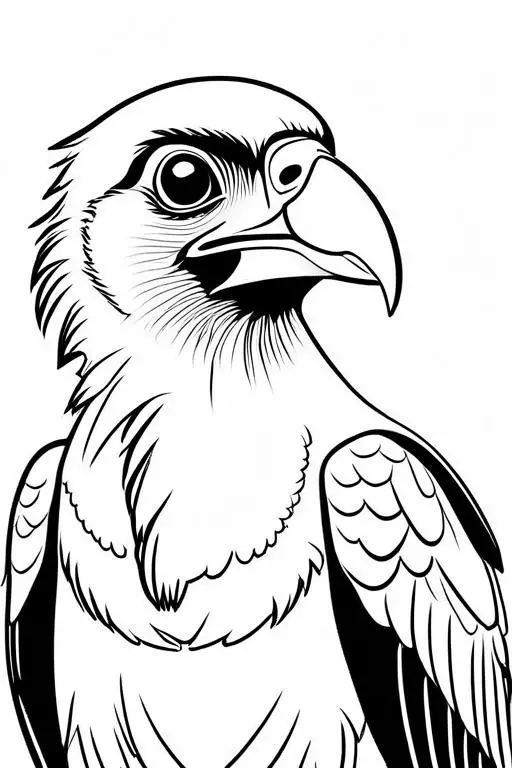 Vulture Coloring Page 19 for Kids