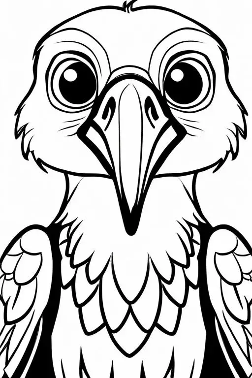 Vulture Coloring Page 20 for Kids