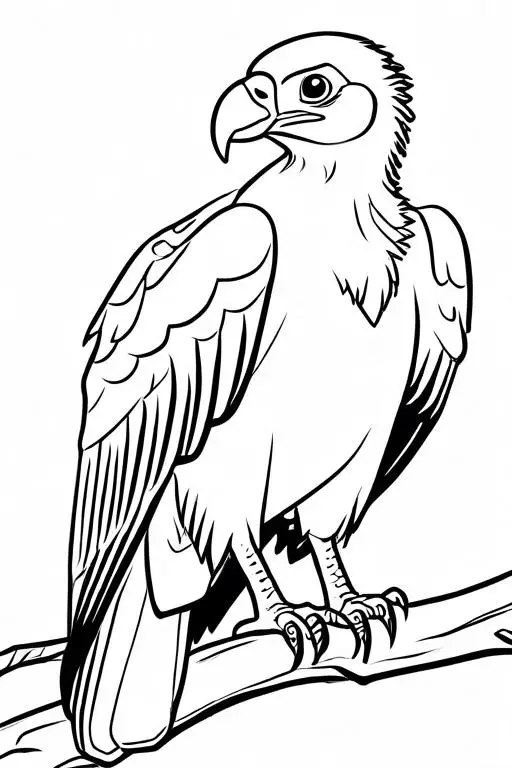 Vulture Coloring Page 21 for Kids