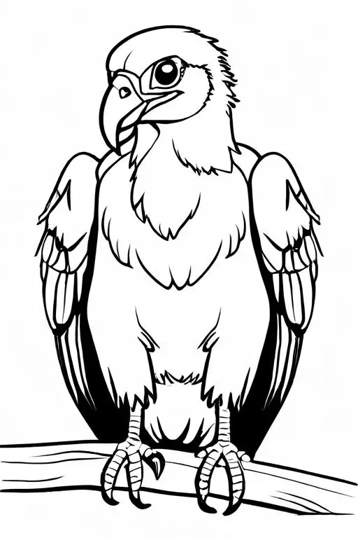 Vulture Coloring Page 24 for Kids