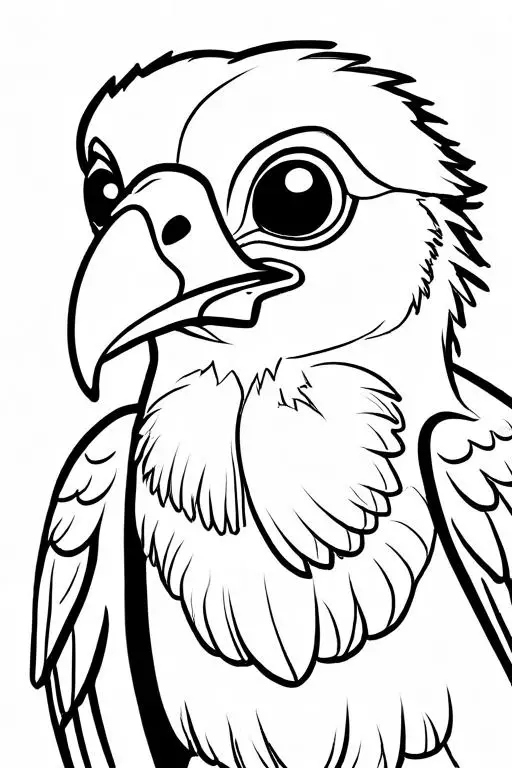 Vulture Coloring Page 5 for Kids