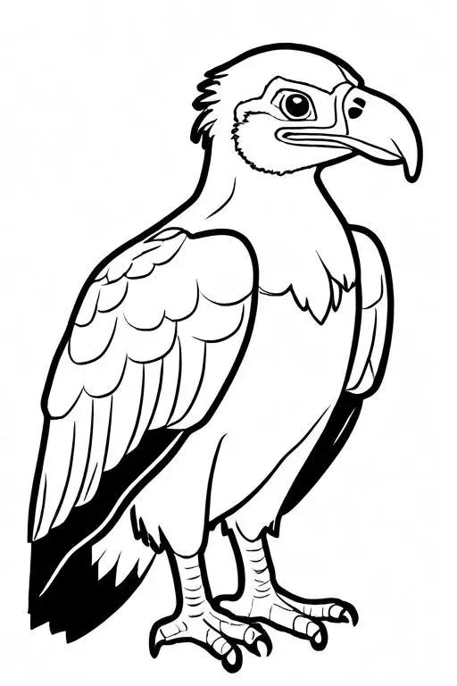 Vulture Coloring Page 5 for Kids