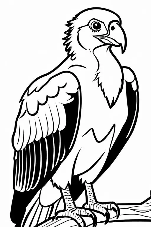 Vulture Coloring Page 7 for Kids