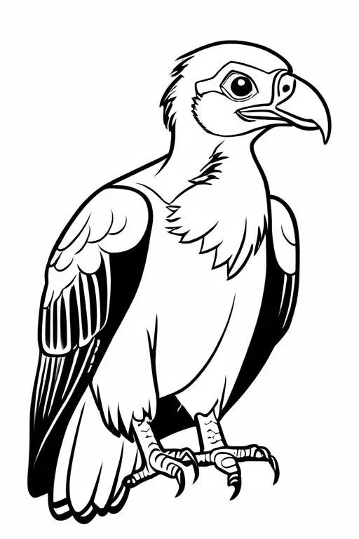 Vulture Coloring Page 8 for Kids