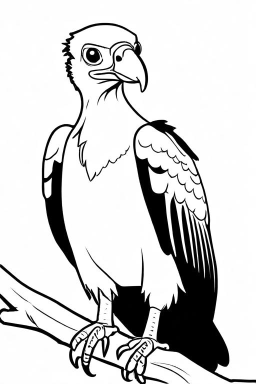 Vulture Coloring Page 8 for Kids