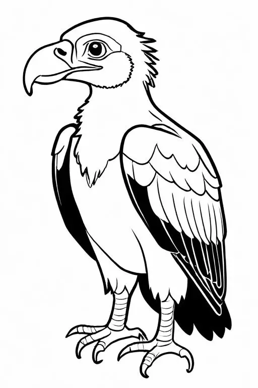 Vulture Coloring Page 9 for Kids