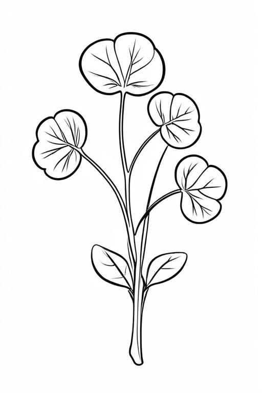 Watercress Coloring Page 10 for Kids