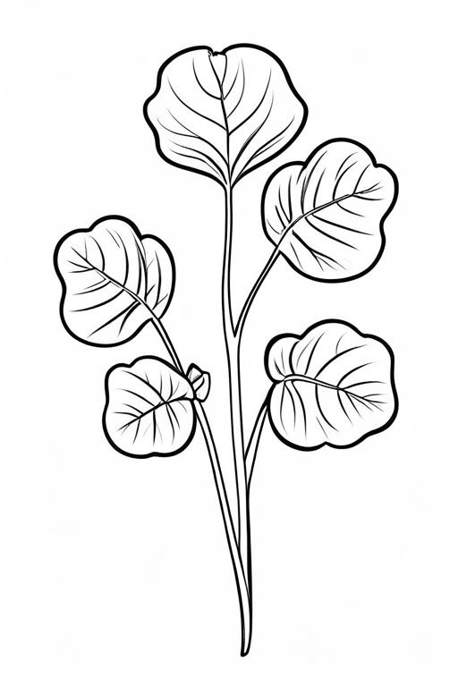 Watercress Coloring Page 12 for Kids