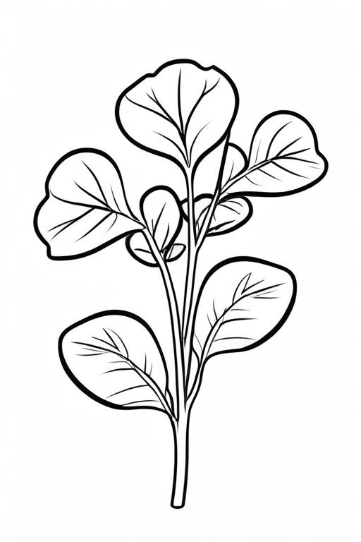 Watercress Coloring Page 14 for Kids