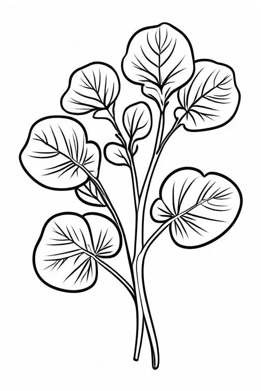 Watercress Coloring Page 16 for Kids