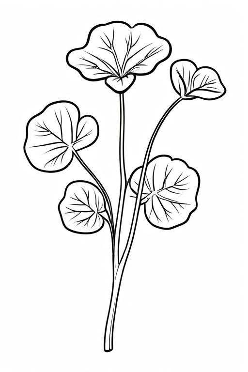 Watercress Coloring Page 19 for Kids