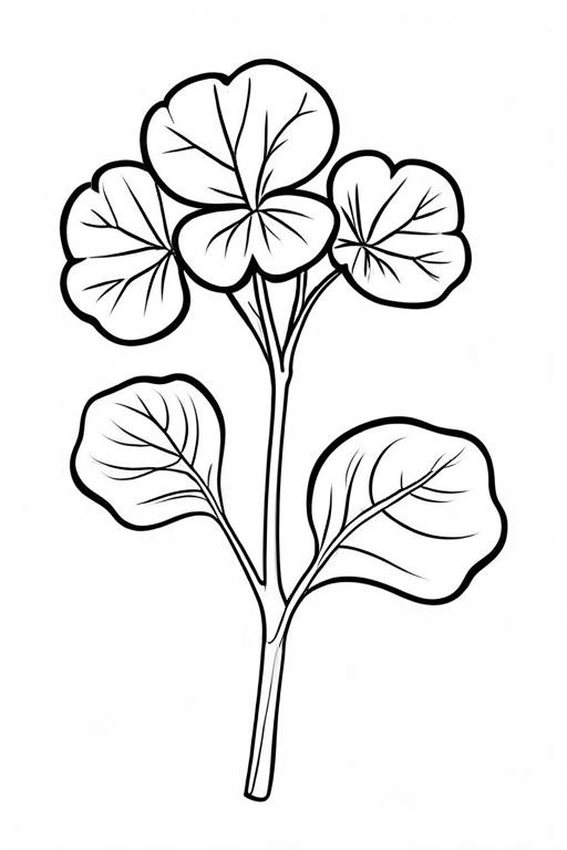 Watercress Coloring Page 2 for Kids