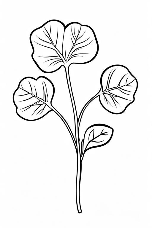 Watercress Coloring Page 20 for Kids