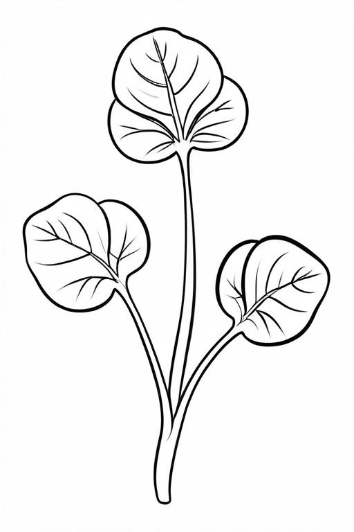 Watercress Coloring Page 6 for Kids