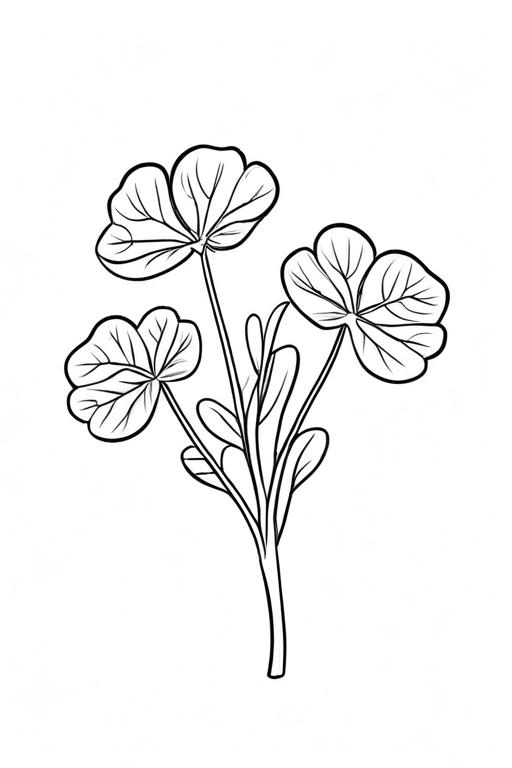 Watercress Coloring Page 8 for Kids