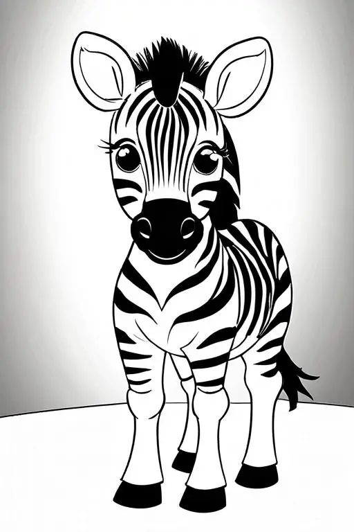 Zebra Coloring Page 15 for Kids