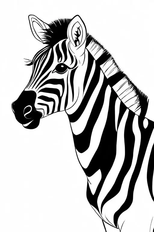 Zebra Coloring Page 27 for Kids