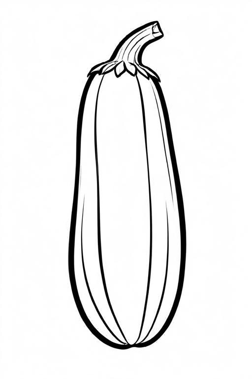 Zucchini Coloring Page 13 for Kids