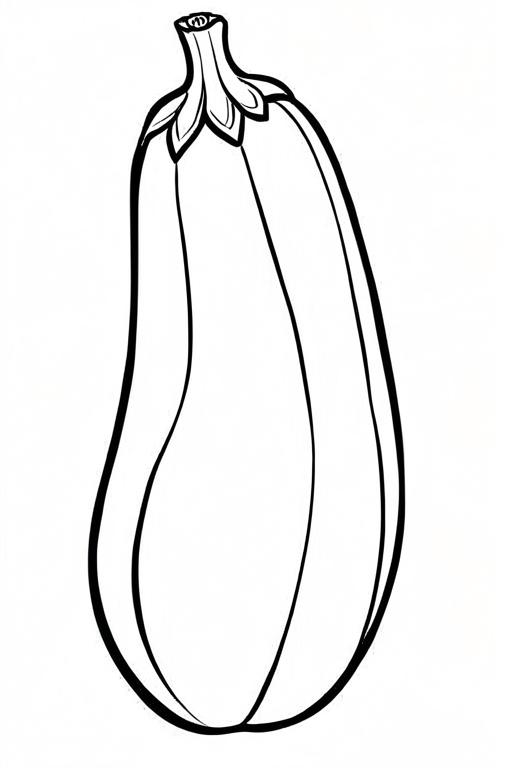 Zucchini Coloring Page 15 for Kids